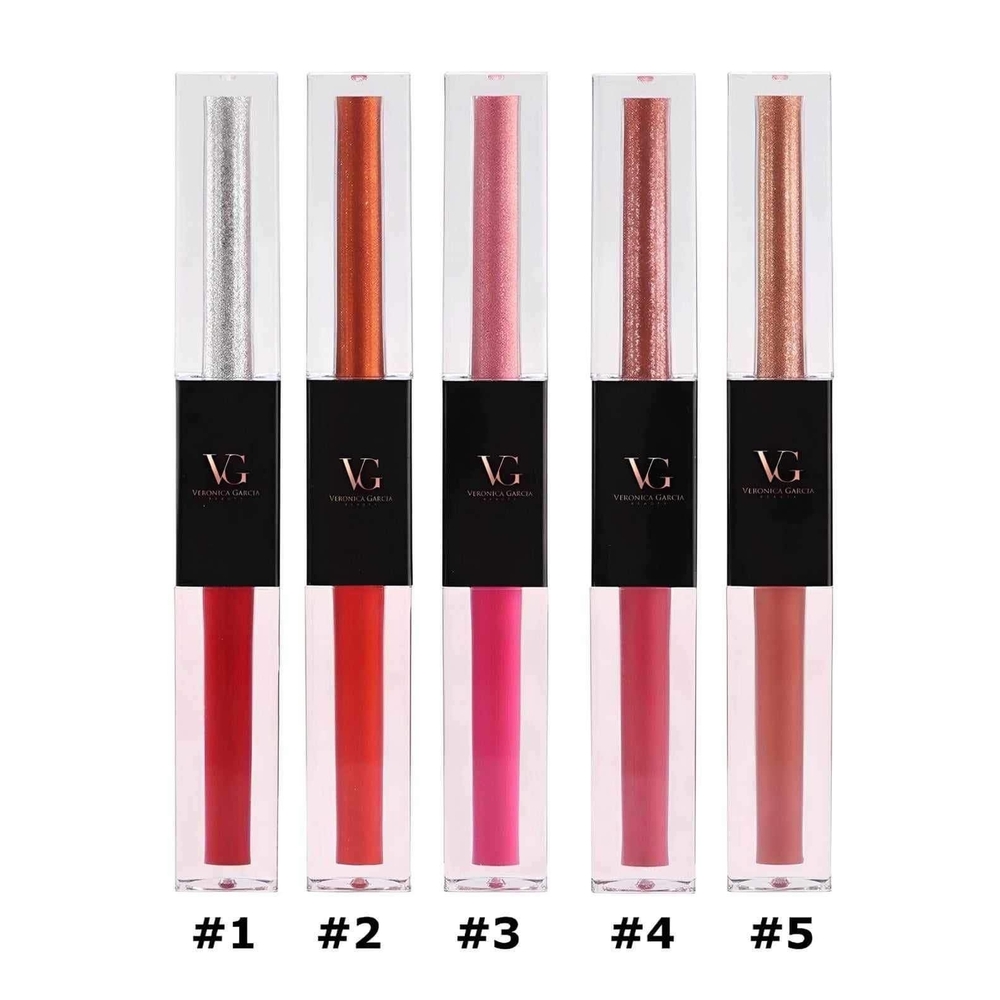 Vibrant Glamour Lipstick Set - Red, Orange, Pink, Brown